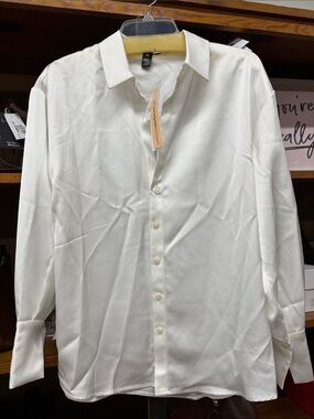Aqua Long-Sleeve Shirt size L